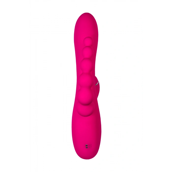 VipMarketim JOS TRIPLING  3ü 1 Arada Vibratör, Silikon, Pembe, 21 cm
