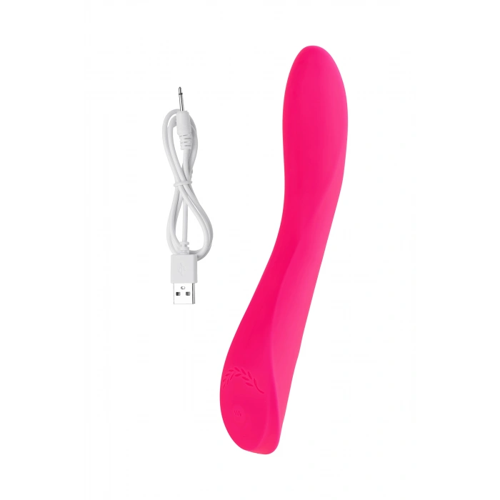 VipMarketim Jos Twig Vibratör, 5 Titreşim Modu, Silikon, Pembe, 20,5 Cm, Ø 3,4 Cm