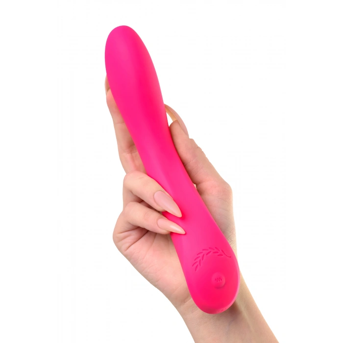 VipMarketim JOS Twig Vibratör, 5 titreşim modu, silikon, pembe, 20,5 cm, Ø 3,4 cm