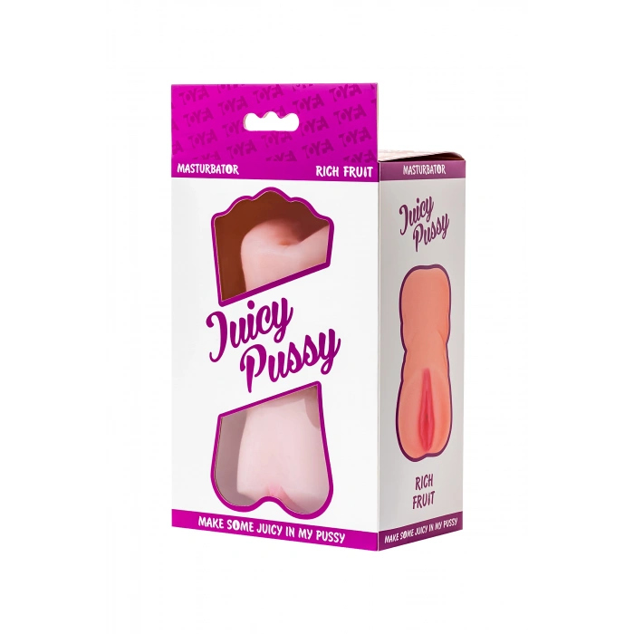 VipMarketim Juicy Pussy Masturbator Gerçekçi Rich Fruit, TPR, Ten, 16 cm