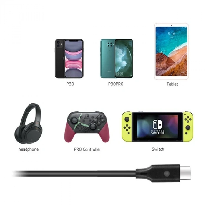 VipMarketim JYS 3in1 Nintendo Switch Oyun Konsolu Universal Şarj Kablosu Joy-Con Gamepad-(5775)
