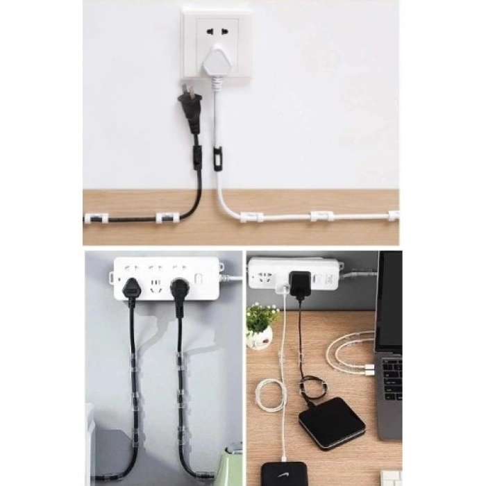 VipMarketim Kablo Sabitleyici Klips Seti 20 Adet