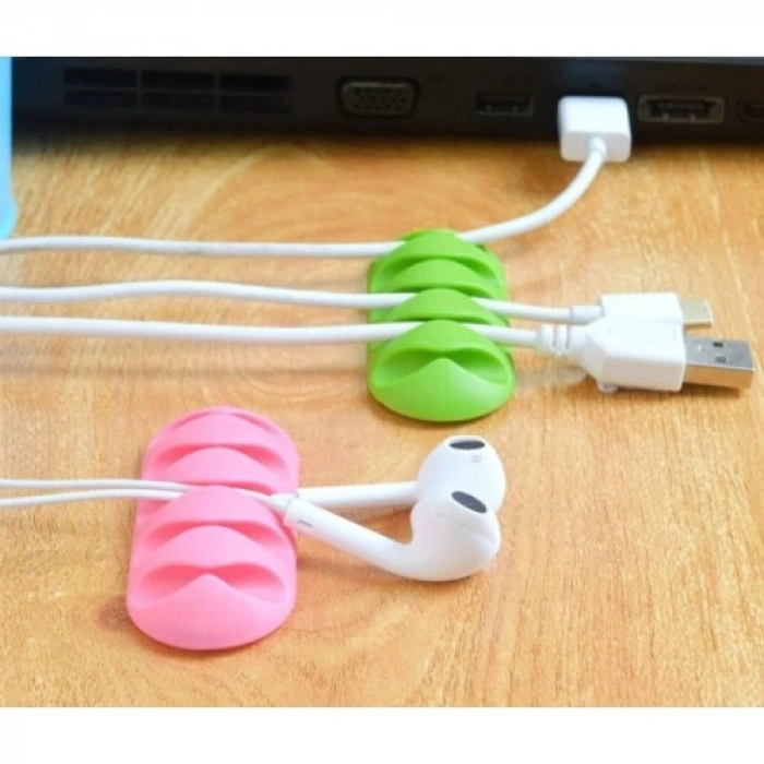 VipMarketim Kablo Tutucu 5 Kanallı 3 Adet