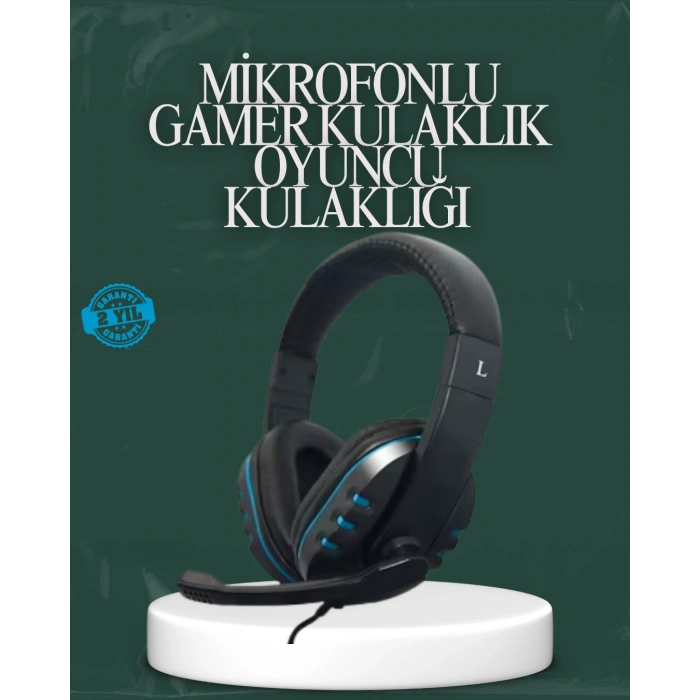 VipMarketim Kablolu Gaming Headset – Net Ses Ayrımı ve Ayarlanabilir Konfor