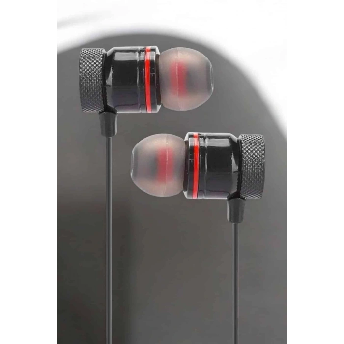 VipMarketim Kablolu Mıknatıslı Sport Kulaklık Bluetooth Bağlantılı