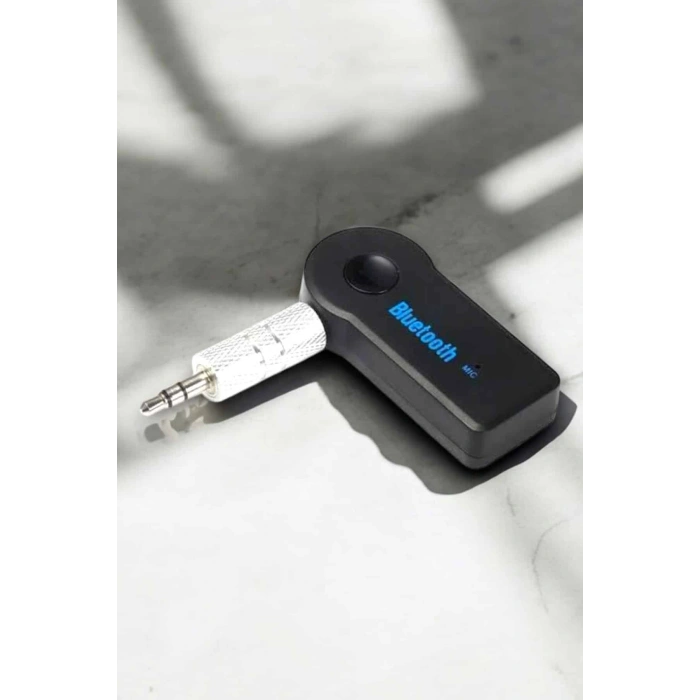 VipMarketim Kablosuz Bluetooth Aux Araç Kiti Siyah Hafıza Kartlı