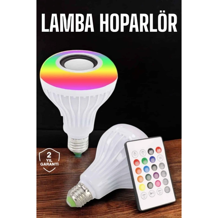 VipMarketim Kablosuz Bluetooth Hoparlör Led Lamba