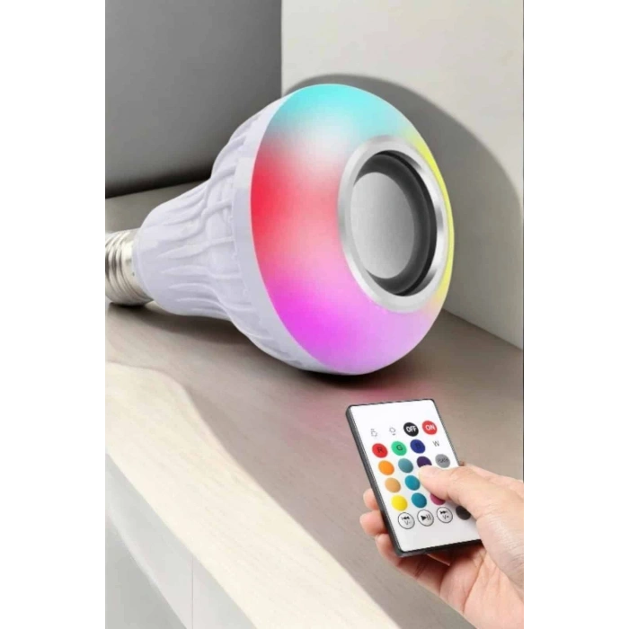 VipMarketim Kablosuz Bluetooth Hoparlör Led Lamba