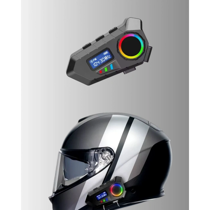 VipMarketim Kablosuz Bluetooth İnterkom IP65 Suya Dayanıklı 40mm HD Ses ve 40 Saat Pil