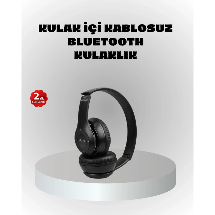 VipMarketim Kablosuz Bluetooth Kulaklık – TF Kart AUX Mikrofonlu Suya Dayanıklı 10m Menzil