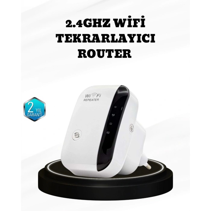 VipMarketim Kablosuz İnternet Genişletici 2.4GHz WiFi Repeater Kolay Kurulumlu