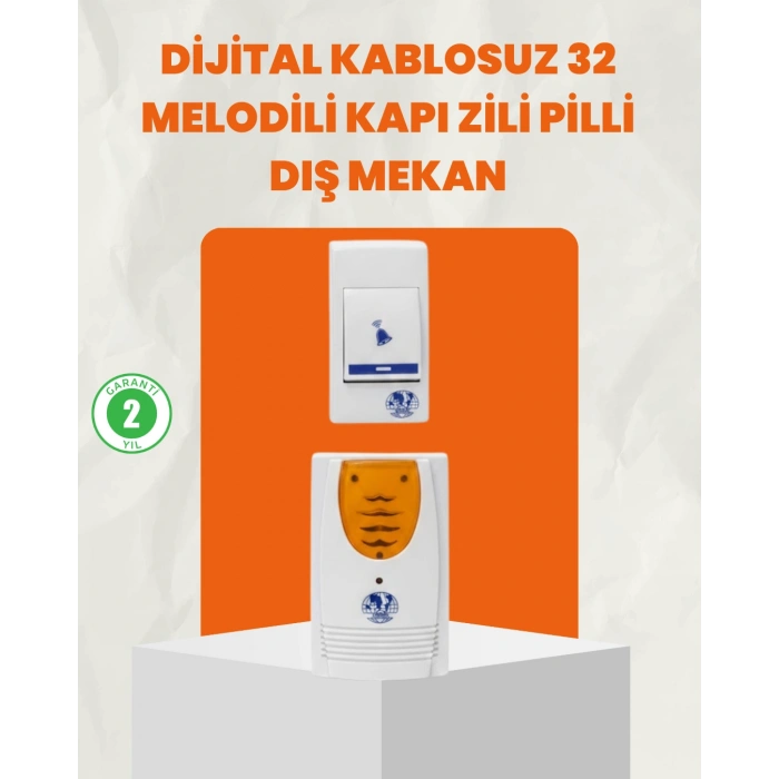 VipMarketim Kablosuz Kapı Zili Ev ve Ofis İçin Konforlu Çözüm