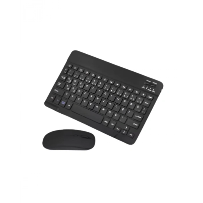 VipMarketim Kablosuz Klavye ve Mouse Kombosu Bluetooth Uyumlu Sessiz Set