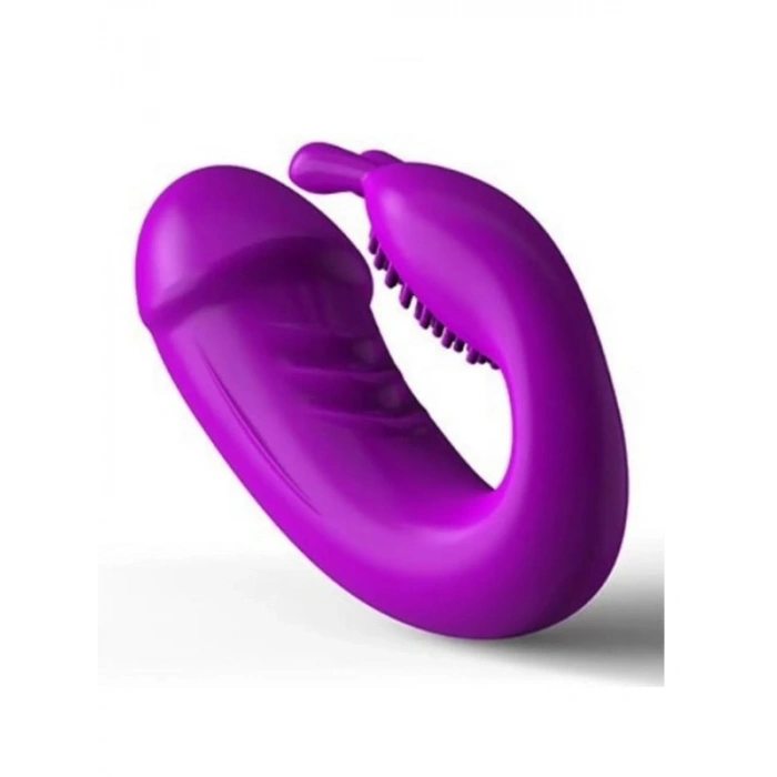 VipMarketim Kablosuz Kumandalı Şarjlı 2 in 1 Giyilebilir Rabbit Mini Vibratör