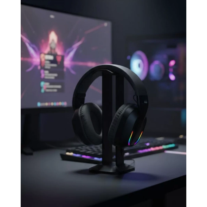 VipMarketim Kablosuz Oyuncu Kulaklığı RGB Aydınlatmalı Bluetooth Mikrofonlu Gaming Headset