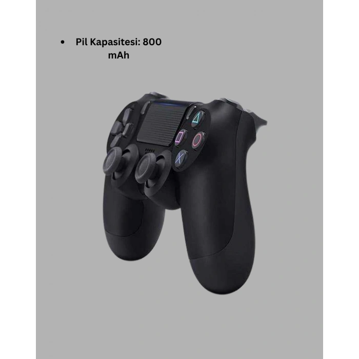 VipMarketim Kablosuz PS4 Oyun Kolu – Çift Titreşimli Motor Uzun Pil Ömrü ve Hassas Kontrol