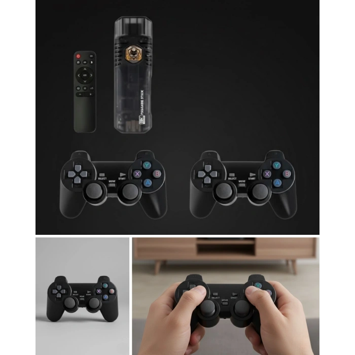 VipMarketim Kablosuz Retro Video Oyun Konsolu HDMI Bağlantılı 8K HDR Destekli