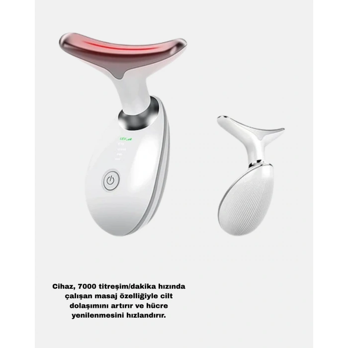 VipMarketim Kablosuz Şarjlı Yüz Sıkılaştırıcı Cihaz EMS Mikro Akım Anti-Aging Masaj Aleti