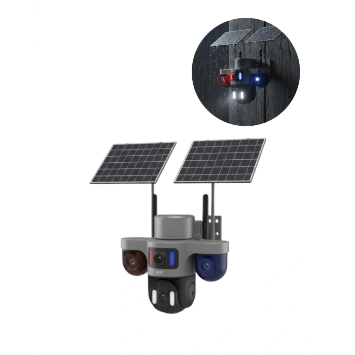 VipMarketim Kablosuz Solar IP Güvenlik Kamerası 12000mAh Bataryalı ve Hareket Algılamalı