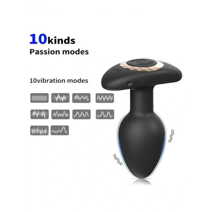 VipMarketim Kablosuz Uzaktan Kumandalı Titreşimli Anal Plug