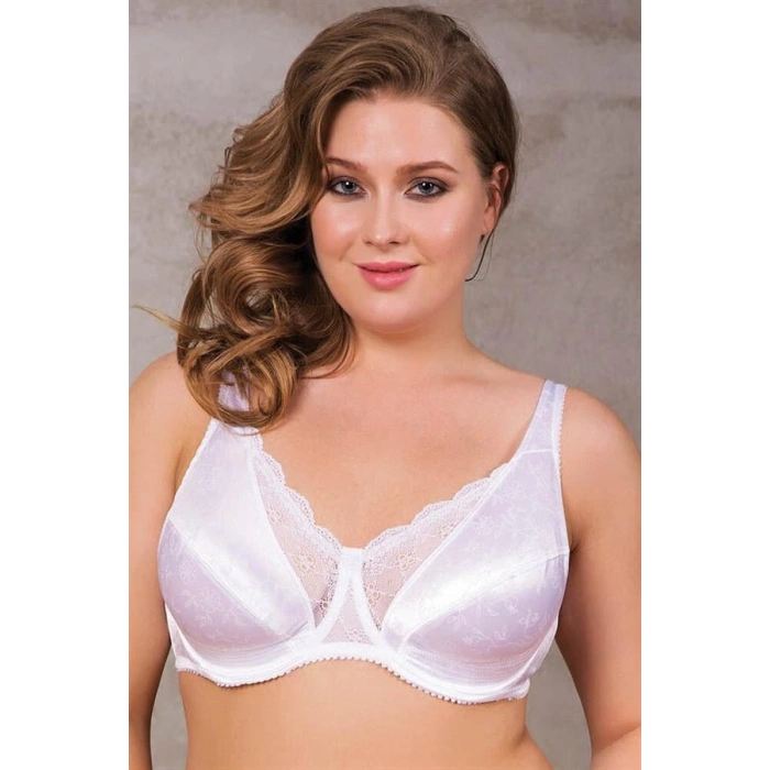 VipMarketim Kadın Balenli Desteksiz Dolgusuz Toparlayıcı Dantelli Küçültücü Sütyen (3652)