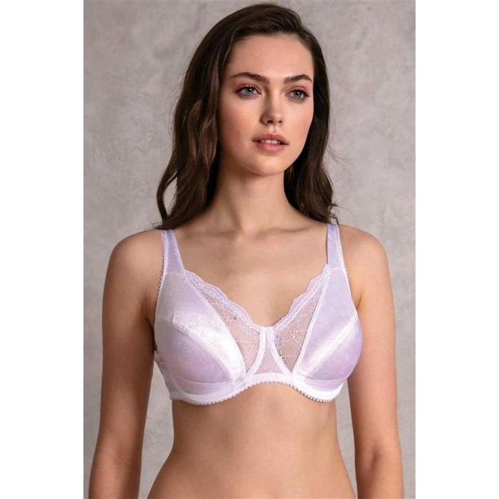 Vipmarketim Kadın Balenli Desteksiz Dolgusuz Toparlayıcı Dantelli Küçültücü Sütyen ( ) (kod:3652)