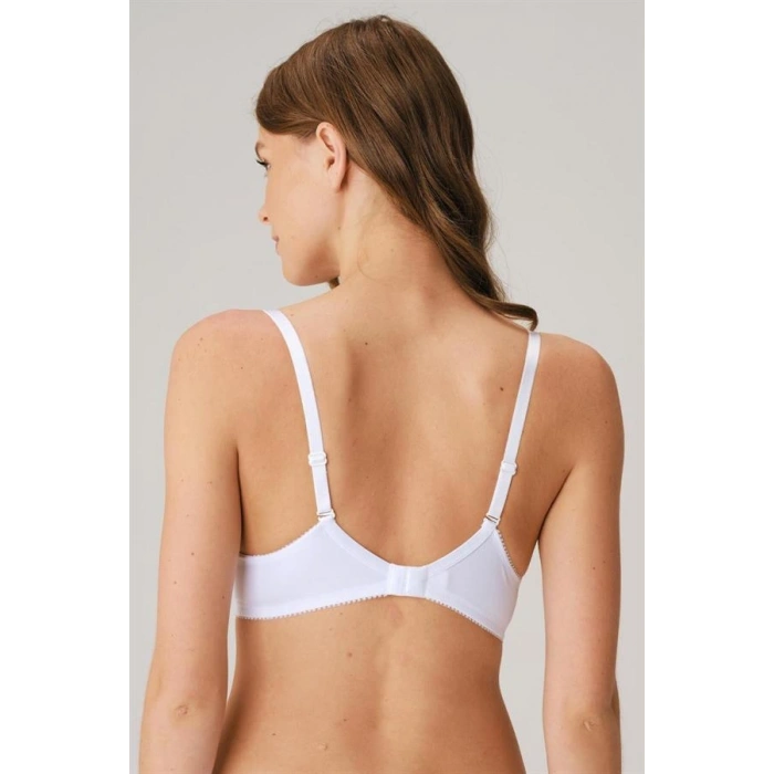 VipMarketim Kadın Balenli Extra Destekli Dolgulu Askıları Çıkabilen Günlük Klasik T-shirt Sütyeni (3667)