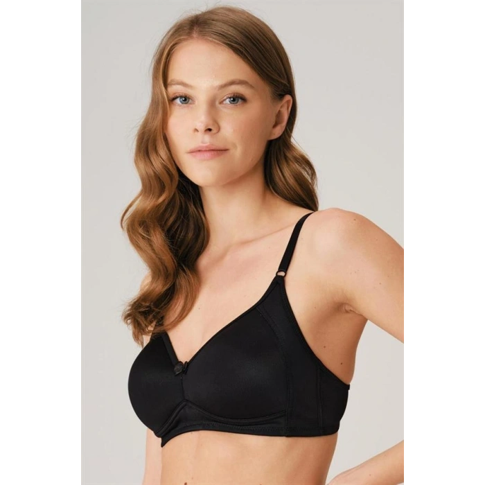 VipMarketim Kadın Balensiz Desteksiz Dolgusuz Toparlayıcı Yumuşak Süngerli Günlük Klasik Küçültücü Sütyen (3419)