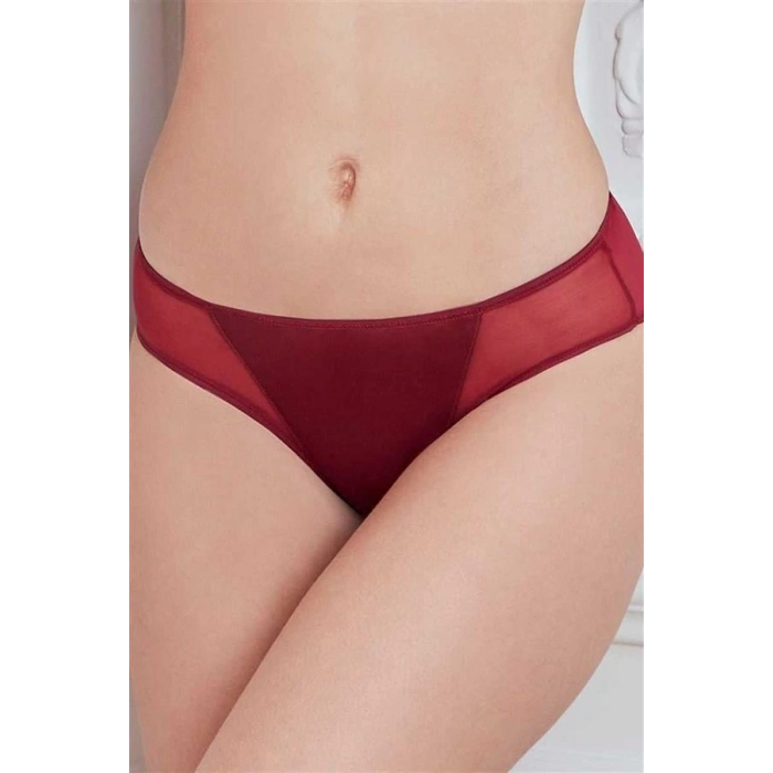 VipMarketim Kadın Mikro Kumaş Tüllü Slip ( ) (Kod:2778)