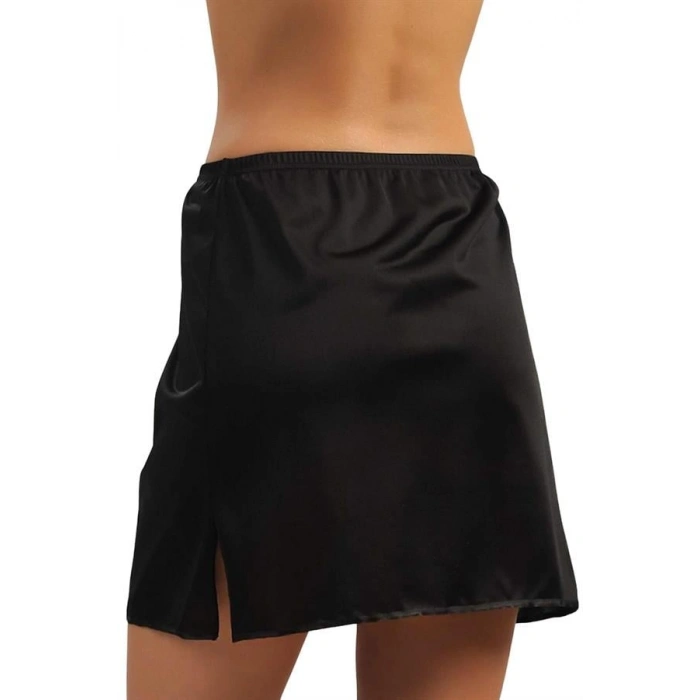 VipMarketim Kadın Polyamid Kumaşlı Diz Üstü Kısa Etek Altı Jüpon (0615)