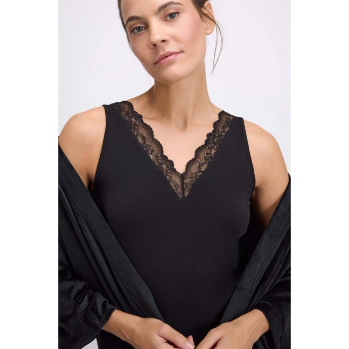 VipMarketim Kadın Sabahlık, Atlet Ve pantolon Takım ( 11546 )