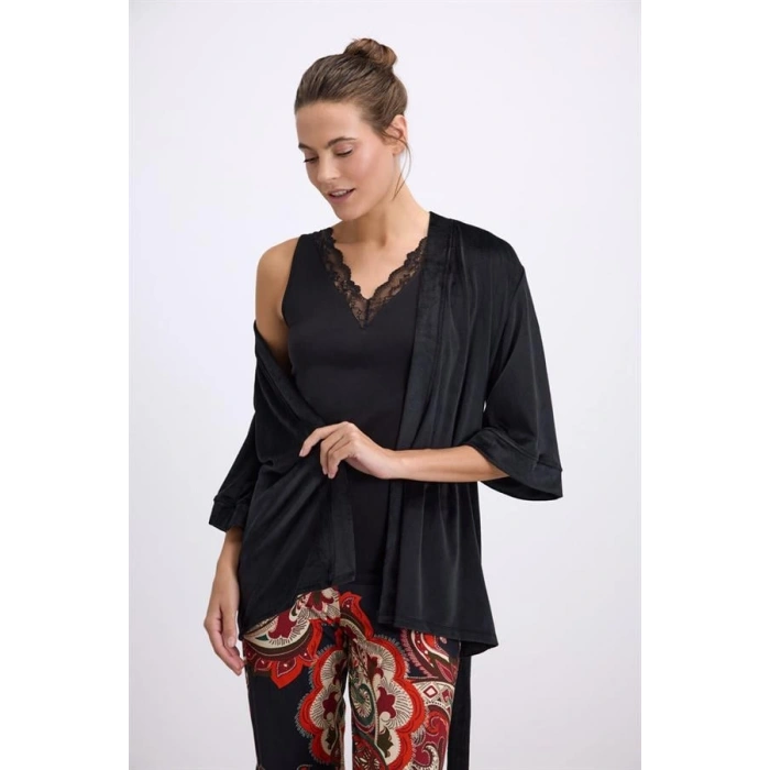 VipMarketim Kadın Sabahlık, Atlet Ve pantolon Takım ( 11546 )