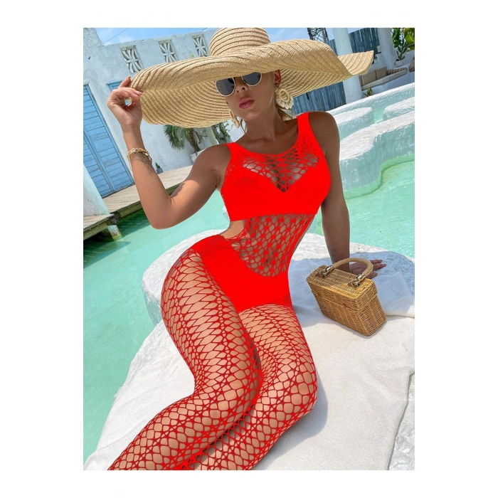 VipMarketim Kadın Seksi Fantazi File Çorabı Utra Esnek Büyük Beden Uygun