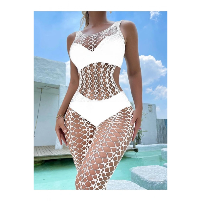 VipMarketim Kadın Seksi Fantazi File Çorabı Utra Esnek Büyük Beden Uygun