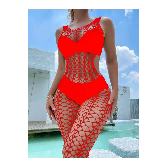 VipMarketim Kadın Seksi Fantazi File Çorabı Utra Esnek Büyük Beden Uygun