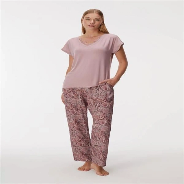 VipMarketim Kadın T-Shirt Ve Pantolon Takım (Kod:11344)