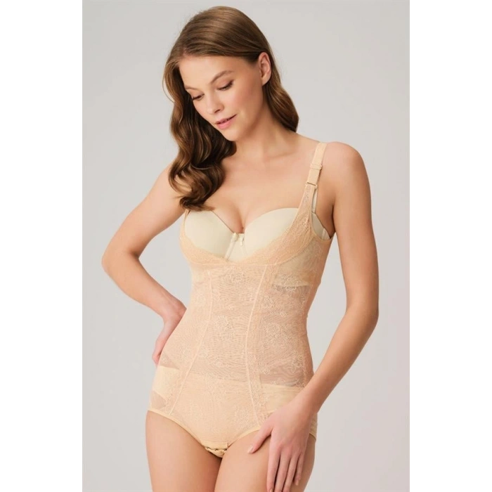 VipMarketim Kadın Toparlayıcı Bel İnceltici Dikişli Alttan Kancalı Sıkı Badi Korse (2518)