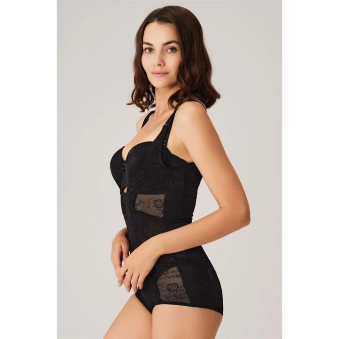 VipMarketim Kadın Toparlayıcı Bel İnceltici Dikişli Alttan Kancalı Sıkı Badi Korse (2518)