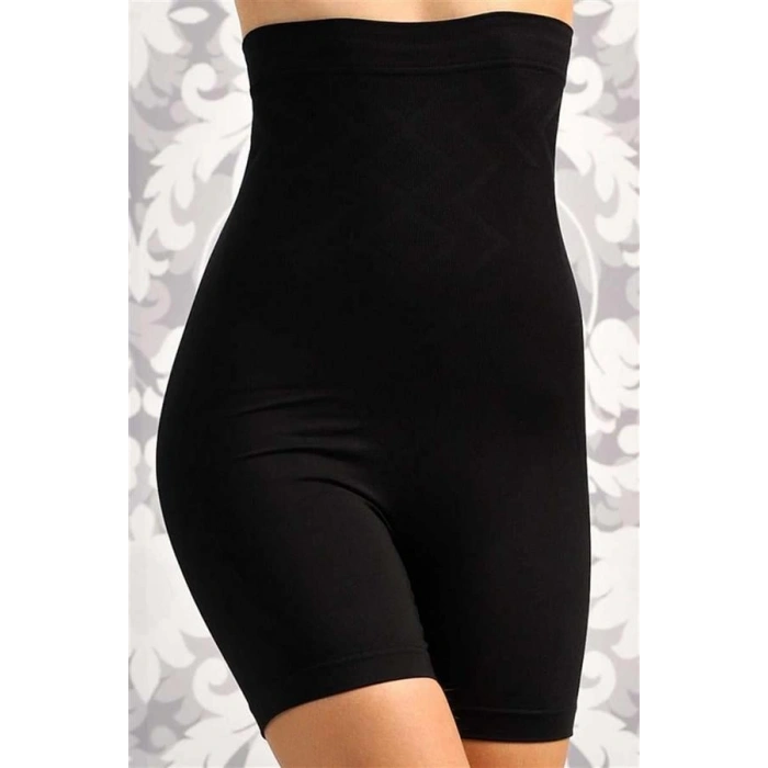 Vipmarketim Kadın Toparlayıcı Bel İnceltici Dikişsiz Kısa Paçalı Yüksek Bel Sıkı Şort Korse ( ) (kod:2476)