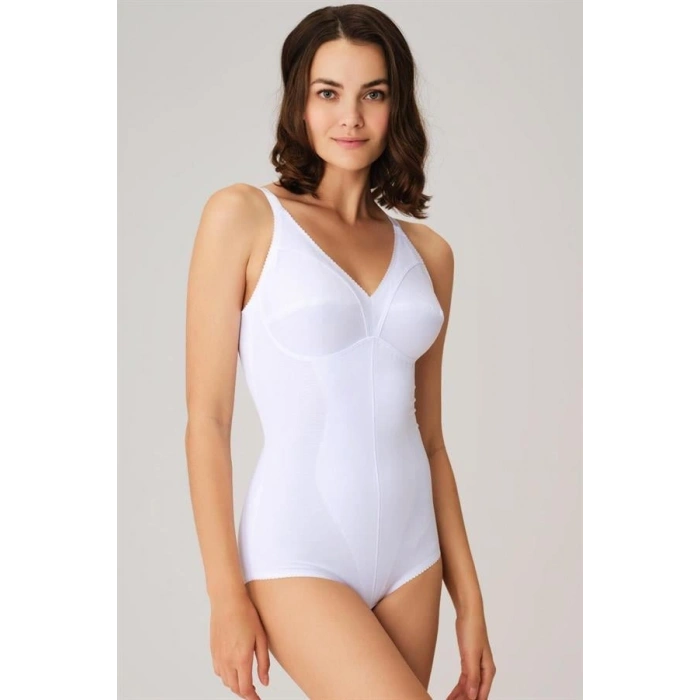 VipMarketim Kadın Toparlayıcı Vücut İnceltici Dikişli Alttan Kancalı Sıkı Badi Korse (5204)