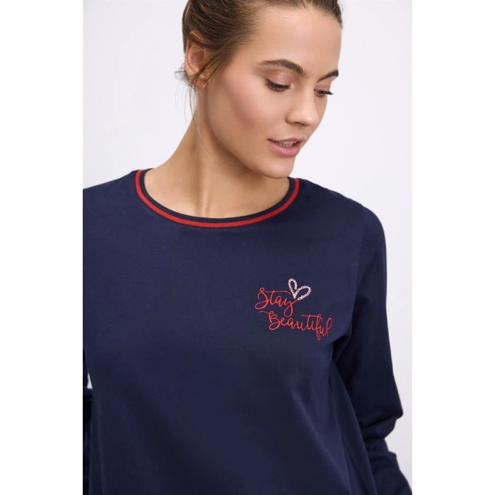 VipMarketim Kadın Uzun Kol Sweatshirt Ve Pantolon Takım ( 11583 )