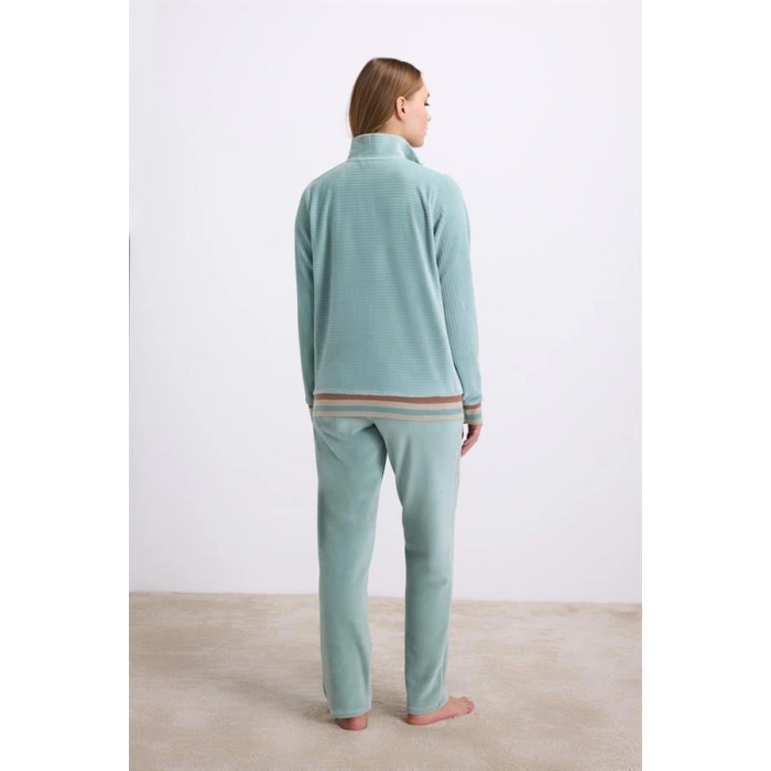 VipMarketim Kadın Uzun Kol Sweatshirt Ve Pantolon Takım ( 11588 )