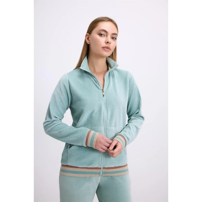 VipMarketim Kadın Uzun Kol Sweatshirt Ve Pantolon Takım ( 11588 )