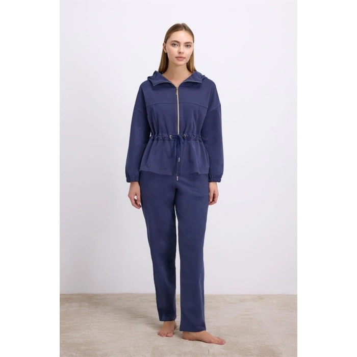 VipMarketim Kadın Uzun Kol Sweatshirt Ve Pantolon Takım ( 11605 )