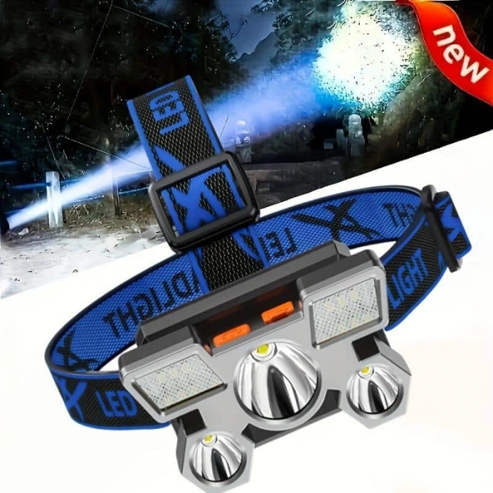 VipMarketim Kafa Lambası Hafif ve Esnek Çift Anahtarlı Far Led Işık