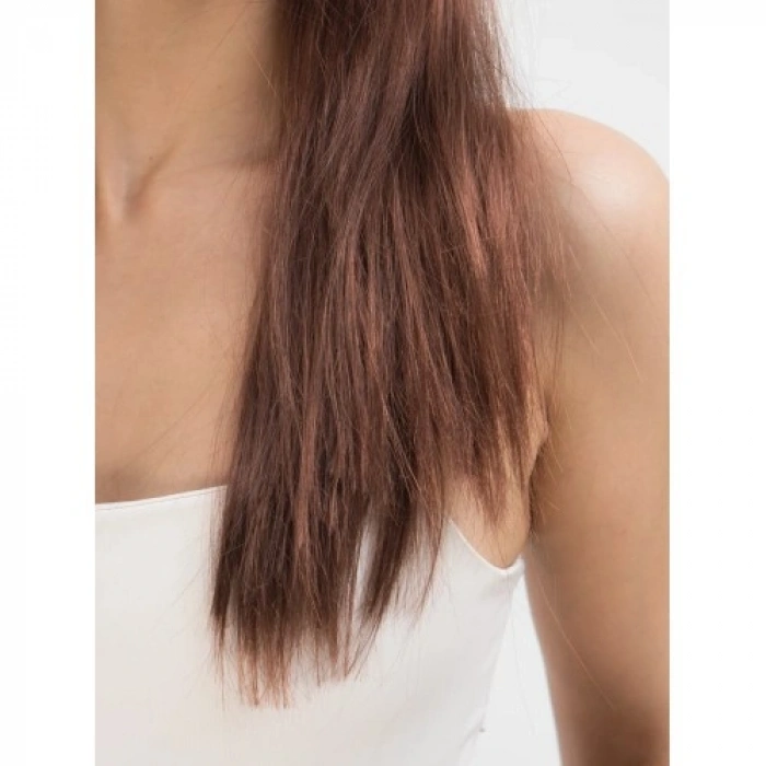 VipMarketim Kahve Renk Uzun Düz Parti Peruğu - Uzun Kahverengi Peruk