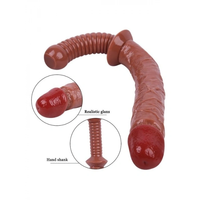 VipMarketim KahveRengi 38 cm Jop Dildo Model No:1070