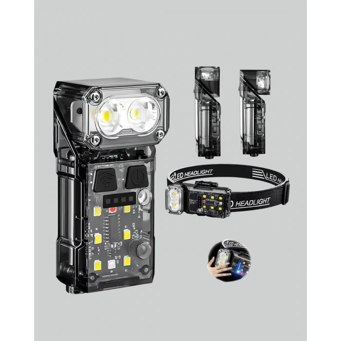 VipMarketim Kamp ve Outdoor İçin LED Far 10 Saat Pil Sensörlü Manyetik