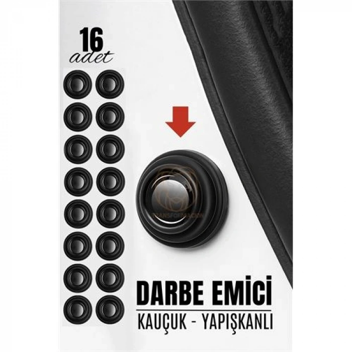 VipMarketim Kapı Bagaj Kaput Ses Darbe Emici Kauçuk Conta 16 ADET