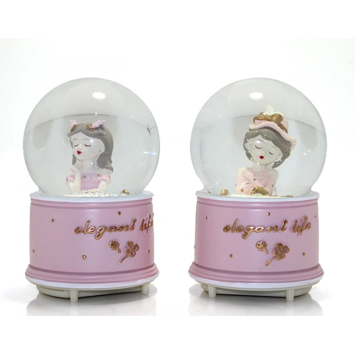 VipMarketim Kar Küresi Işıklı Müzikli 13 Cm No 2